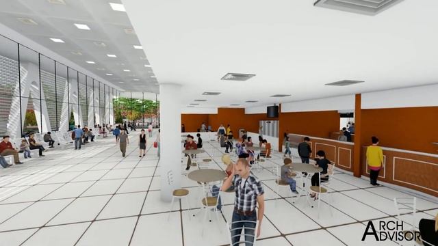 BUS TERMINAL | REALISTIC ANIMATION | ARCHITECTURAL DESIGN PROJECT смотреть онлайн