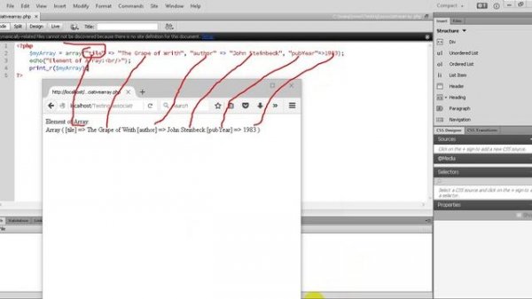 PHP Tutorial 53 How to create Associative Array in PHP Programming