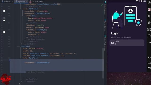 Flutter UI Design - Dark Registration form mode | Part 1 смотреть онлайн