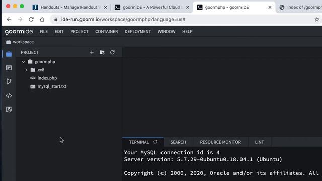 csc200 Intro to PHP using Goorm pt1 (ex8) смотреть онлайн