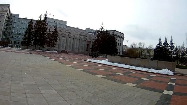 Иркутск. прогулка в ноябре. Вечный огонь, набережная смотреть онлайн