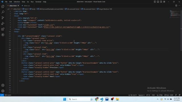 How to make Image Slider using Bootstrap | Carousel Slider Tutorial смотреть онлайн