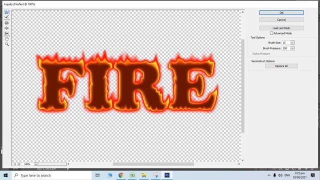 How to create a Fire Text Effect in Adobe Photoshop смотреть онлайн