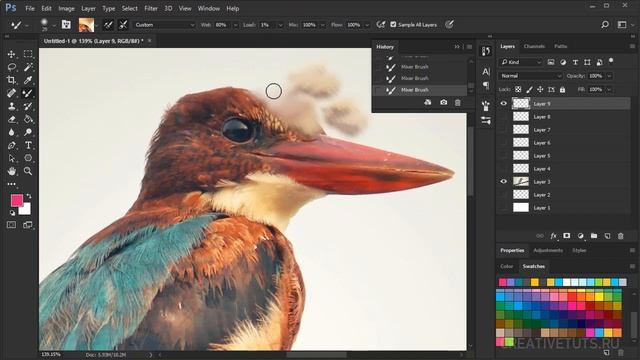Микс кисть. Видеоуроки Photoshop. смотреть онлайн