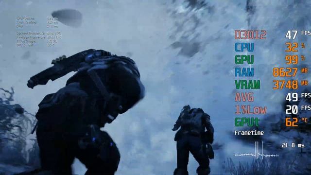 GeForce GTX 1050 ti -- Intel Core i3-10100F -- Gears 5 Benchmark смотреть онлайн