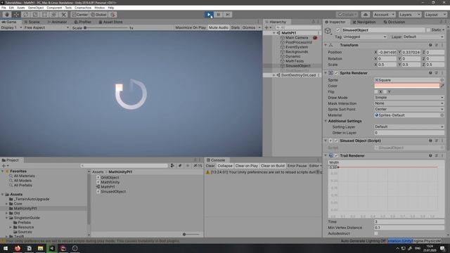 Математика в играх на Unity. Библиотека Mathf смотреть онлайн