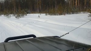 Два УАЗА по глубокому снегу. Блокировки ЛЕСОХОД на БУХАНКЕ.