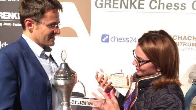 Levon Aronian after winning GRENKE Chess Classic 2017 смотреть онлайн