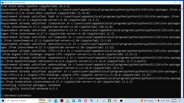 របៀបដំឡើង Jupyter notebook | How to Install Jupyter notebook смотреть онлайн