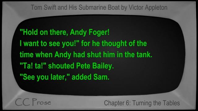 Chapter 06 - Tom Swift and His Submarine Boat by Victor Appleton смотреть онлайн