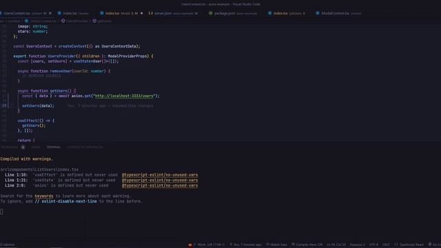 tutorial consumindo api com AXIOS no React смотреть онлайн