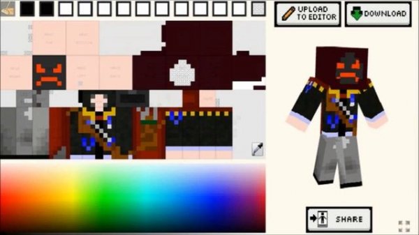 MinerShoes Minecraft skin creator Quick Deminstration
