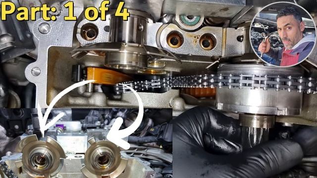 Mercedes C200 W205 Engine Timing Chain Setup Part: 1 смотреть онлайн