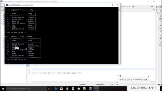 03 Update & Delete Spring JDBC with MySql | #11 | CRUD Operation | Spring Core Module | B-FLY IT смотреть онлайн