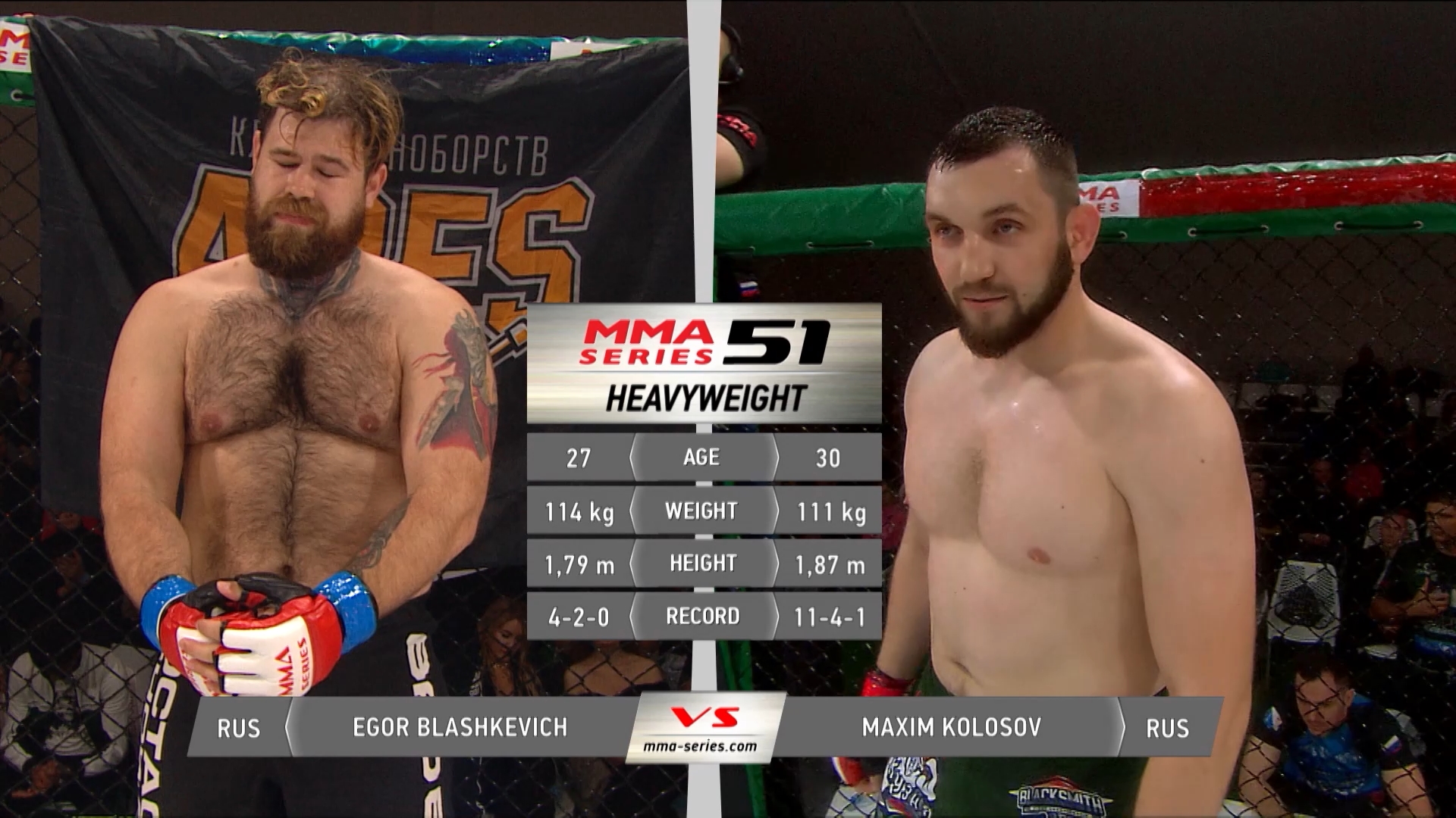 Имена и рекорды | ММА Серия-51: BlackSmith