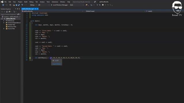 HOW TO CALCULATE THE DIFFERENCE BETWEEN TWO DATES || C++ PROGRAMMING LANGUAGE смотреть онлайн