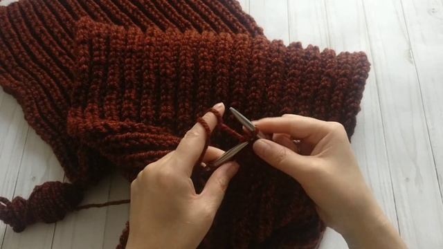ВЯЗАНИЕ?. Снуд английской резинкой / Снуд в два оборота / Снуд спицами .❄️ смотреть онлайн