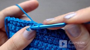 Косметичка - пенал вязаная крючком.