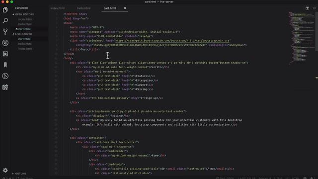 Crear un servidor con livereload menos de 5 minutos con VSCode смотреть онлайн
