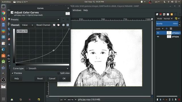 Convert Image To Pencil Drawing | GIMP Tutorial смотреть онлайн