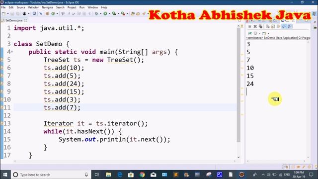 Collections in Java Part 9 in Telugu by Kotha Abhishek смотреть онлайн