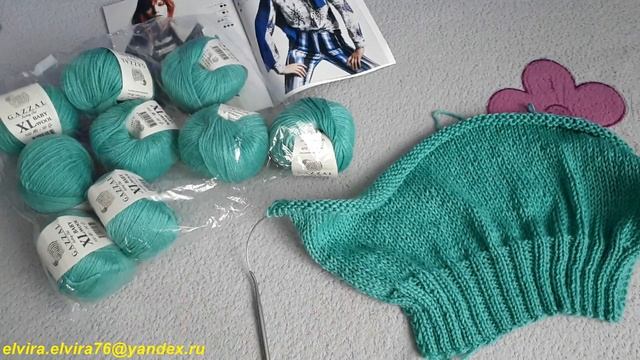 ВЯЖУ ДЖЕМПЕР ИЗ НОВОЙ ПРЯЖИ/ПЕРВЫЕ ВПЕЧАТЛЕНИЯ/ОТЗЫВЫ О ПРЯЖЕ GAZZAL смотреть онлайн