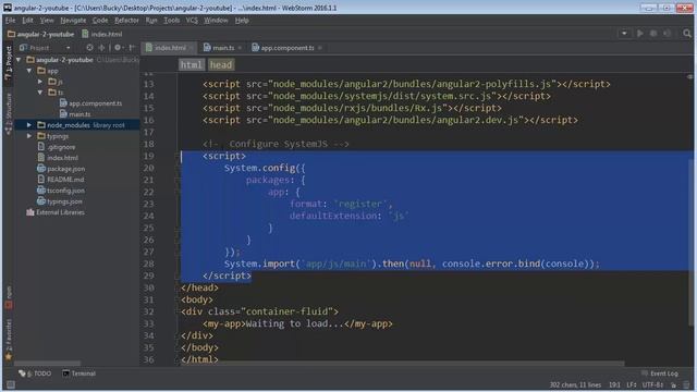 Angular 2 for Beginners Tutorial 4 SystemJS and main ts смотреть онлайн
