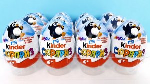 ПИНГВИНЫ НОВАЯ СБОРКА КИНДЕР СЮРПРИЗ 2024! Unboxing Kinder Surprise eggs APPLAYDU! Новая коллекция!