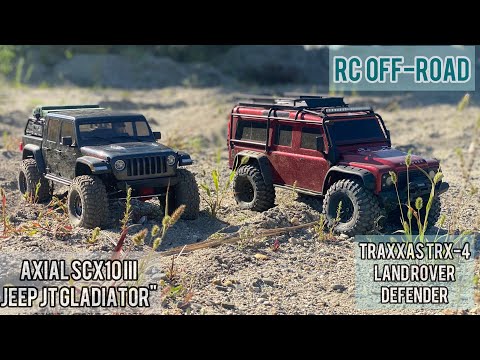 Traxxas TRX4 Defender vs Axial SCX10 III Jeep Gladiator, ЛУЧШИЕ копийные КОНКУРЕНТЫ! смотреть онлайн