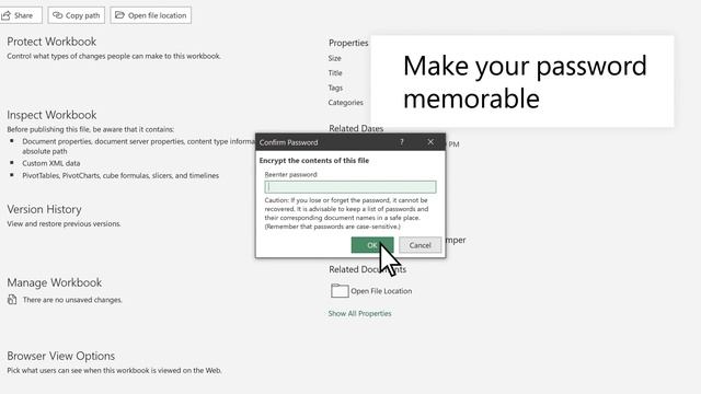 How to protect your Excel file with a password | Microsoft смотреть онлайн