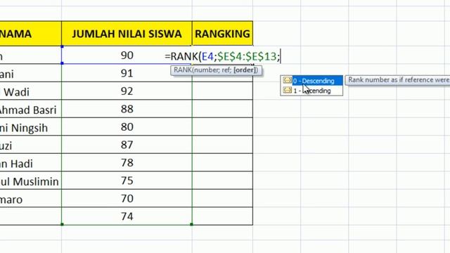Cara Cepat Membuat Ranking Siswa Menggunakan Aplikasi Ms Excel смотреть онлайн