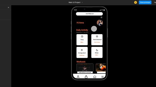 Figma Gesture - Main Menu Bar смотреть онлайн