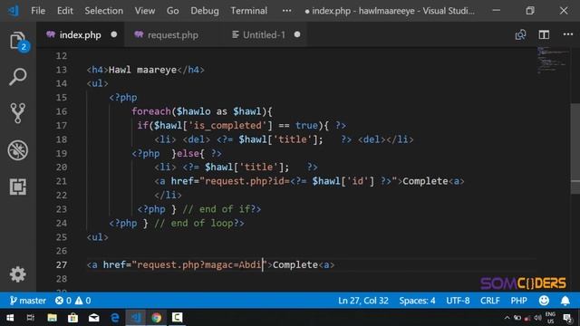 Baro PHP adoo ku dhisaya barnaamuj (somali) - GET Superglobal смотреть онлайн