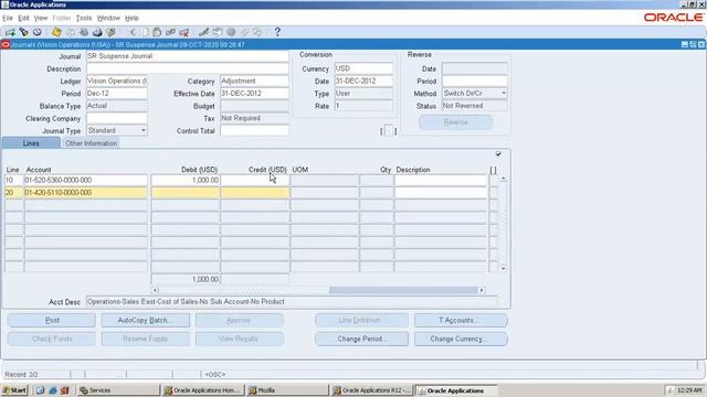 Oracle Financials 12 - General ledger Practical смотреть онлайн