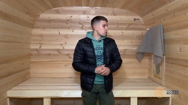 Баня-бочка в Выксе: квадро-бочка 5 метров, диаметром 2,2 метра смотреть онлайн