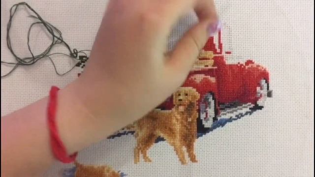 Живой процесс вышики крестом. Рождество 2021. Релакс смотреть онлайн