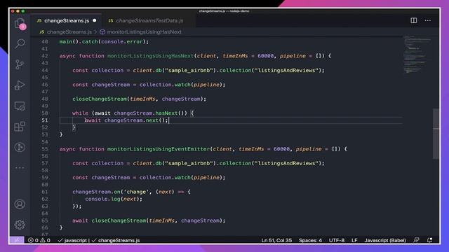 MongoDB & Node.js: Change Streams & Triggers (Part 4 of 4) смотреть онлайн