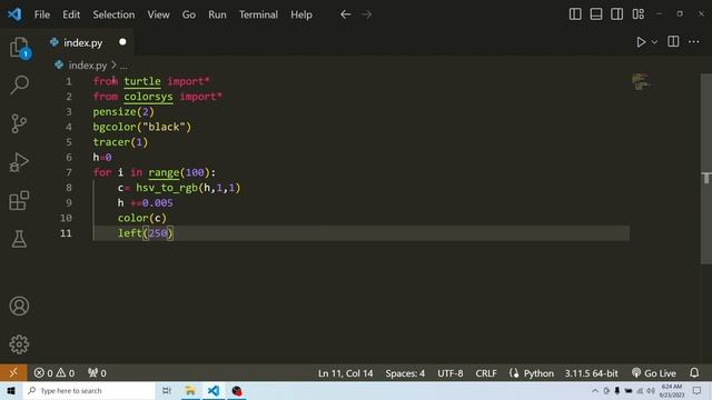 Geometric graphics pattern using Python. | Amin Coding смотреть онлайн