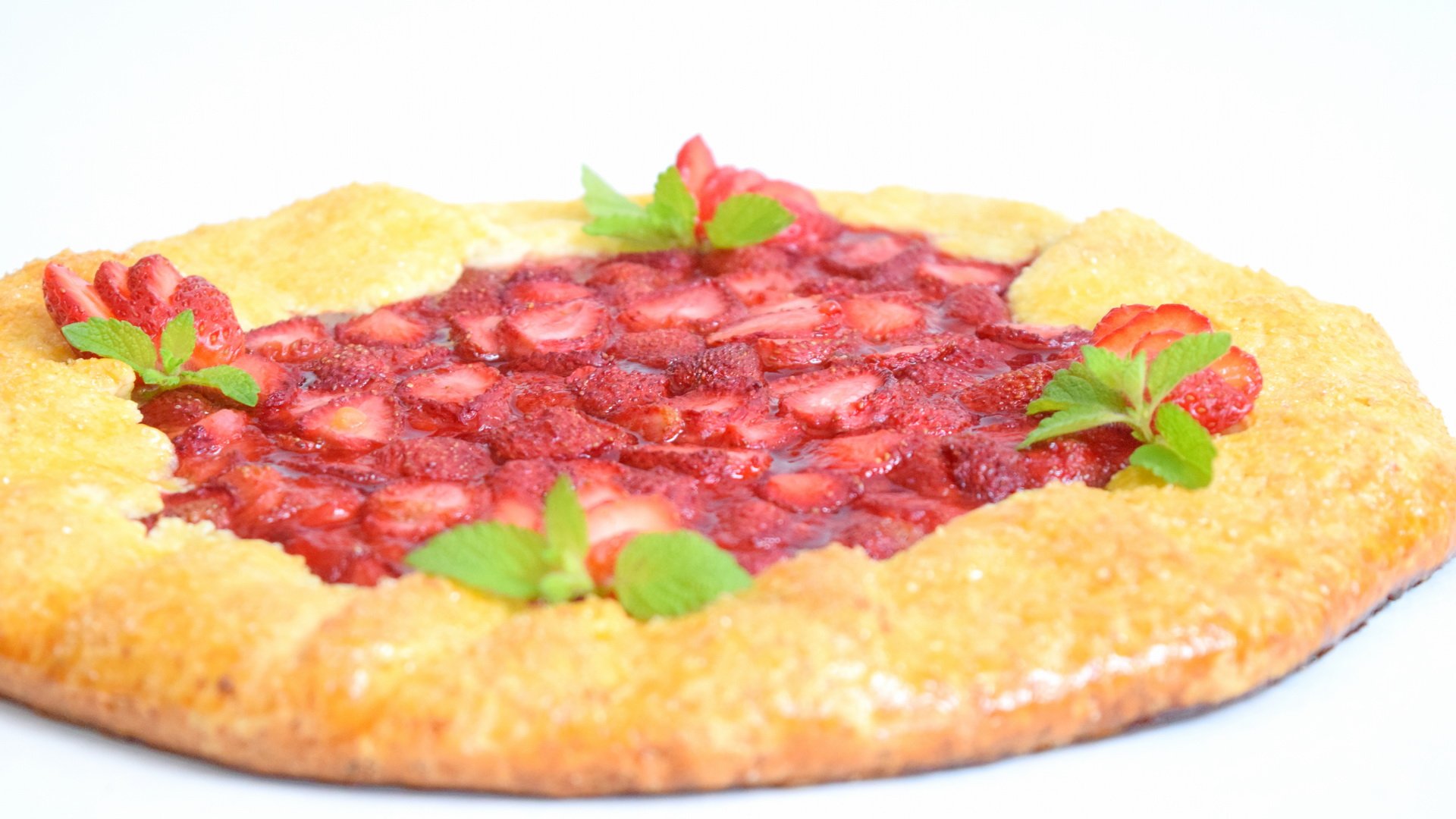 Творожная ГАЛЕТА с клубникой. Хрустящее тесто и ароматная начинка.