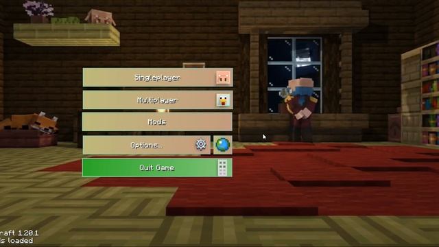 Моё кастомное главное меню в Майнкрафте