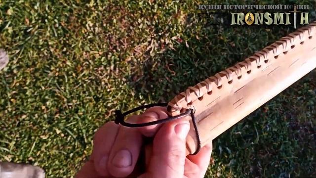 Кованый охотничий нож из напильника своими руками Ножны береста сталь у10 ручная ковка ножа смотреть онлайн