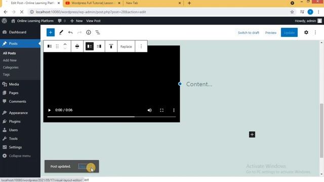 How to upload Audio and Video files in WordPress | Wordpress Media library | short trainings #hindi смотреть онлайн