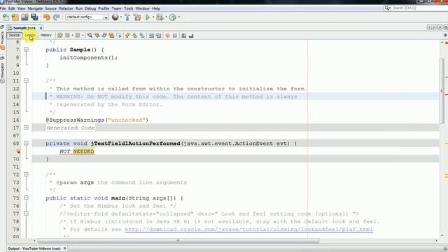 How to Remove Unused Events from Java Swing Components - NetBeans [Important Video] смотреть онлайн
