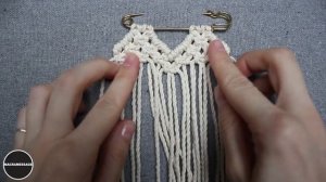 Tutorial Macrame Heart / Safety Pin Brooch / Valentine's Day
