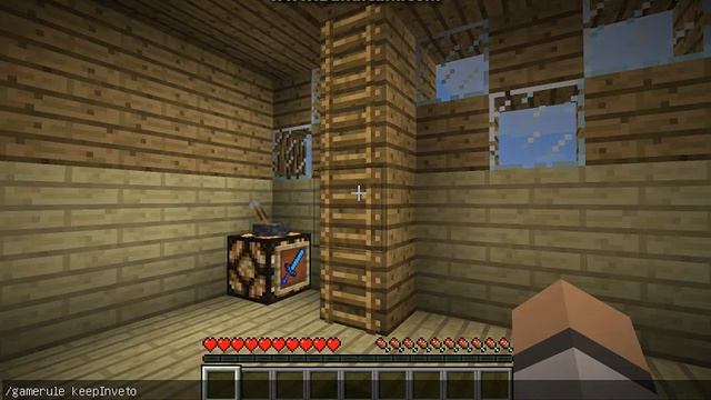 начало выживания в minecraft с командой /gamerule keepInventoy true смотреть онлайн