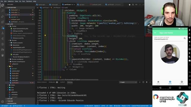 Workshop: Iniciando em Flutter | Recode Jr | Computação - UFRB Part. II смотреть онлайн