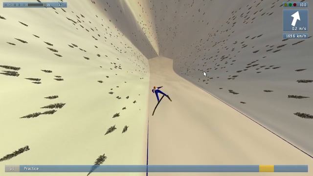 Deluxe Ski jump 4 World unofficial record! смотреть онлайн
