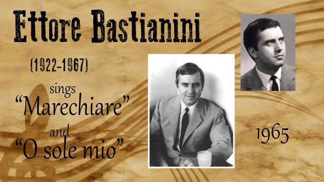 Great baritone Ettore Bastianini sings "Marechiare" and "'O sole mio" смотреть онлайн