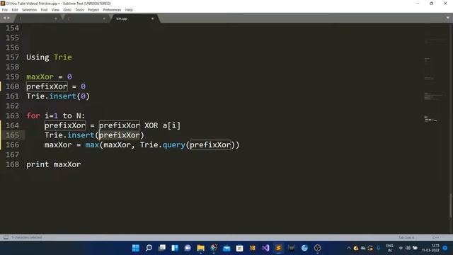 Trie - Maximum XOR subarray - ACM ICPC смотреть онлайн