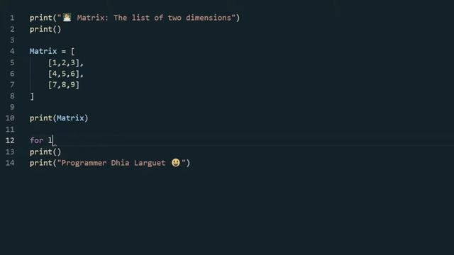 Python - #20 Matrix смотреть онлайн